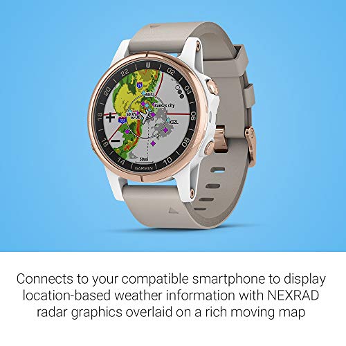 Garmin D2 Delta S, Smaller-sized GPS Pilot Watch, Includes Smartwatch Features, Heart Rate and Music, Rose Gold with… - Image 4