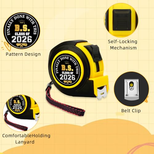 Cinta Métrica Retráctil Amarilla 25ft Durable miniatura 4