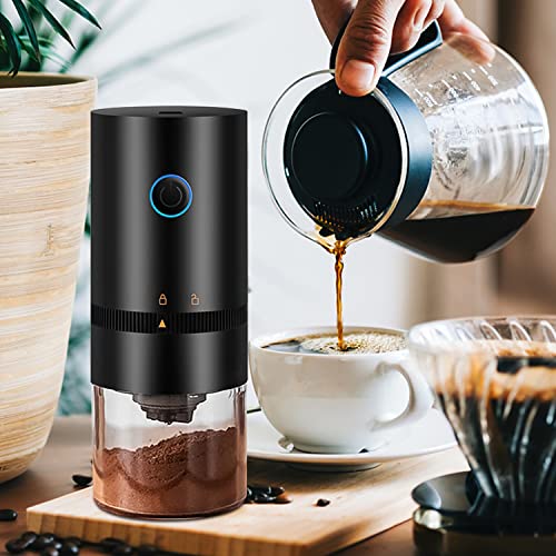 Kaffeemühle, Kaffeebohnenmühle Elektrisch mit Aromaschonendes Keramik Kegelmahlwerk, 30g Kapazität Coffee Grinder mit 2… – Bild 5