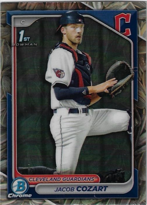 Jacob Cozart Sunflower Seeds Parallel From Variety Pack 1st Bowman Card Bowman Draft Chrome Special Insert Collectible Baseball Card - 2024 Bowman Draft Baseball Card #BDC-30 (Guardians)