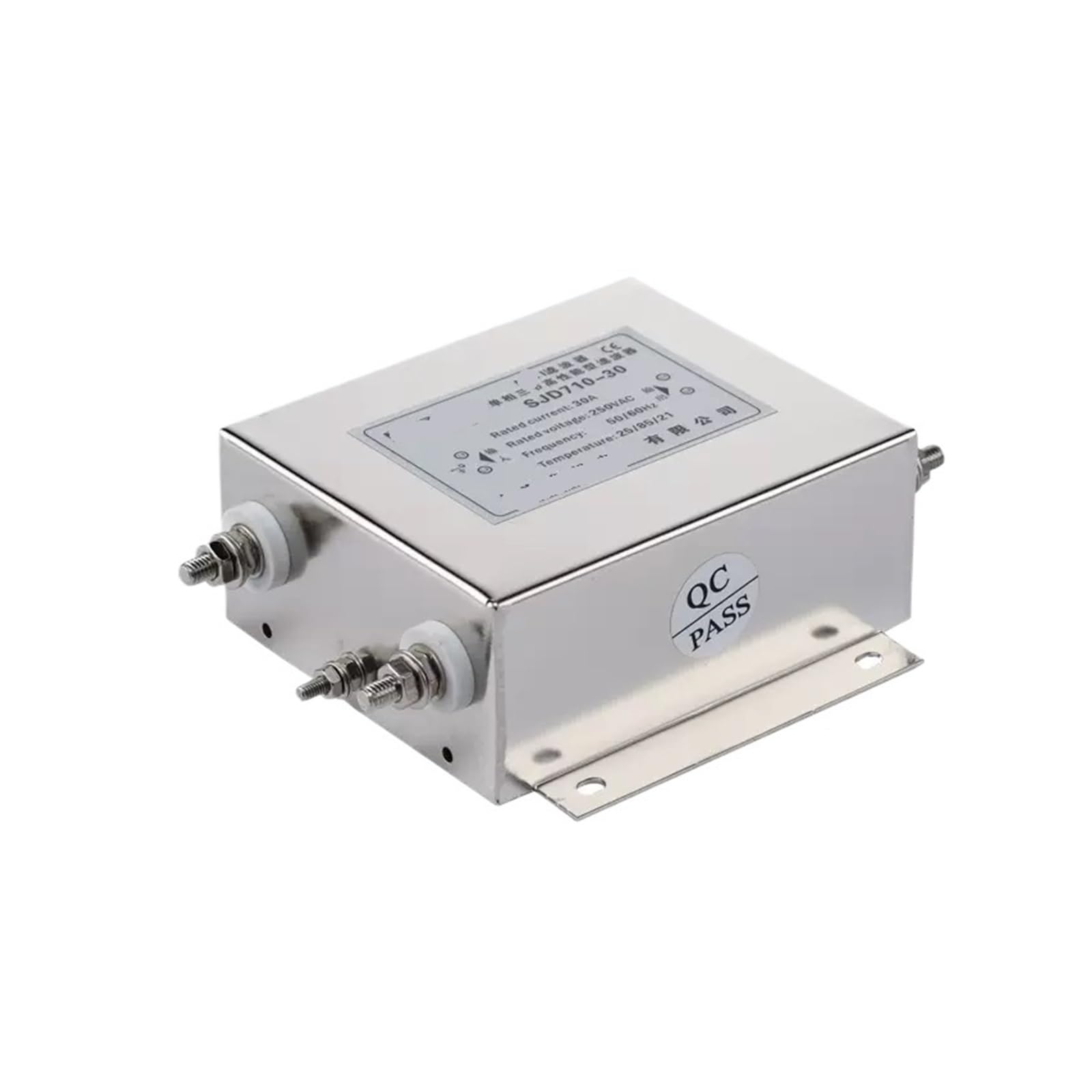 Filtro de potencia de tres secciones SJD710-30A 220V CA monofásico perno