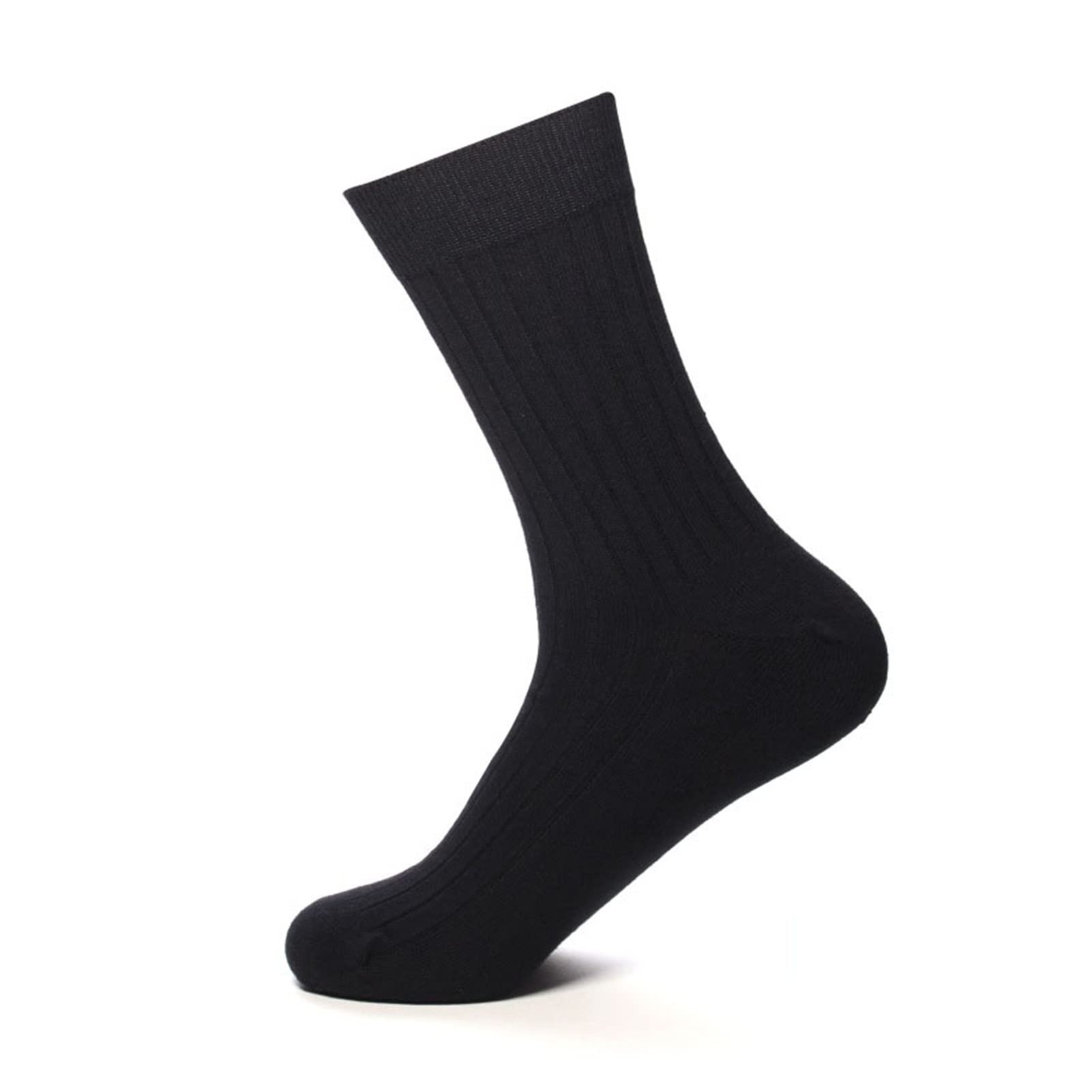 ZZSRJ 5 Pares de Calcetines for Hombres algodón Negro Blanco Calcetines de Negocios Medias de los Hombres (Color : White, tamaño : EU38-44 US6-11)