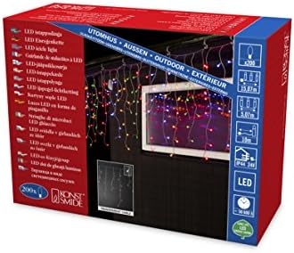 Konstsmide 3672-503 Décoration de Noël Rideau Lumineux Acrylique ...