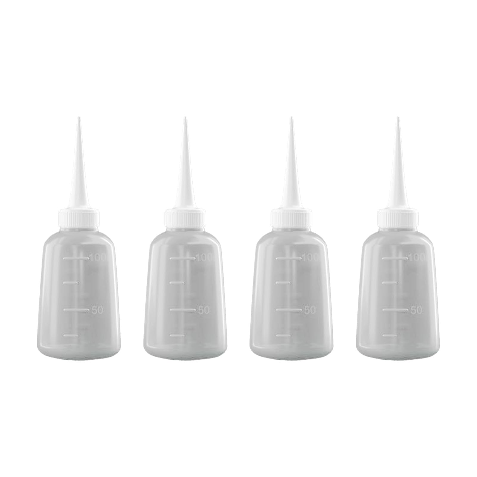 Buxuaaaa 100Ml 4Pcs Bottle Translucent Bottle Squeeze Bottles For Glues Oil And Wash Applications With Easy To Use Design Glues Dispenser