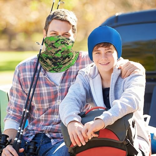 Image of SATINIOR Summer Neck Gaiter Mask Windproof Scarf UV Protection Balaclava Bandanas Breathable Outdoor for Men Women