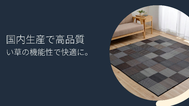 Amazon｜イケヒコ 国産 い草 ラグ カーペット DXカラフルブロック 約