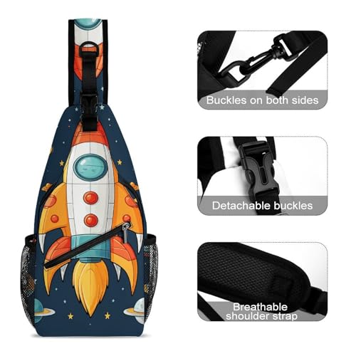 Mochila bandolera casual de viaje y senderismo para mujer y hombre miniatura 3