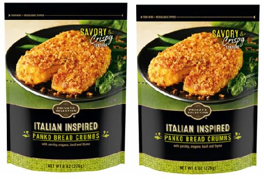 Italian Inspired Panko Bread Crumbs (2 Bags, 8 oz. each)