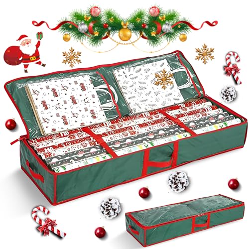 Nizirioo Bolsa de almacenamiento para papel de regalo, 106 × 35 × 15 cm, papel de regalo,...