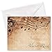 Sheet Music Personalized Note Card Set - 24 Cards with White Envelopes, 4¼ x 5½ Inch Size, Blank Inside, Add a Name, For Music Teacher Gift, Musician Gift…