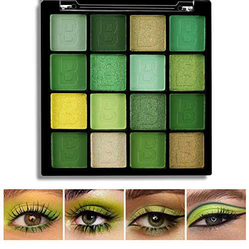 Boobeen Colorful Eyeshadow Palette Makeup-16 Colors, Matte And Glitter Eyeshadow, Bright Eyeshadow Palettes, Blendable, Easy To Build Dramatic Glamour Looks #TOP2