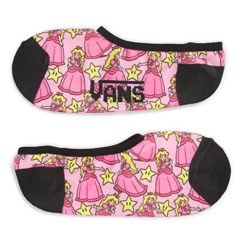 Vans Off The Wall Nitendo Canoodle Ankle Socks, Princess Peach (Women's 7-10 Shoe Size)