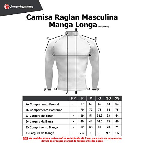 Barbedo Sports, Camisa Raglan Manga Longa Slopes, Laranja, GG