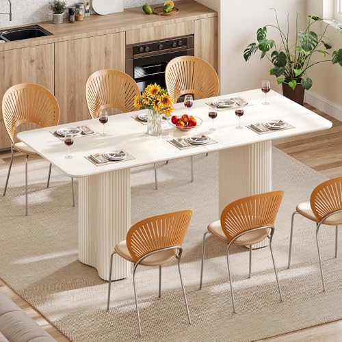 DWVO 70.8 Inch Dining Table for 6-8 People Modern...