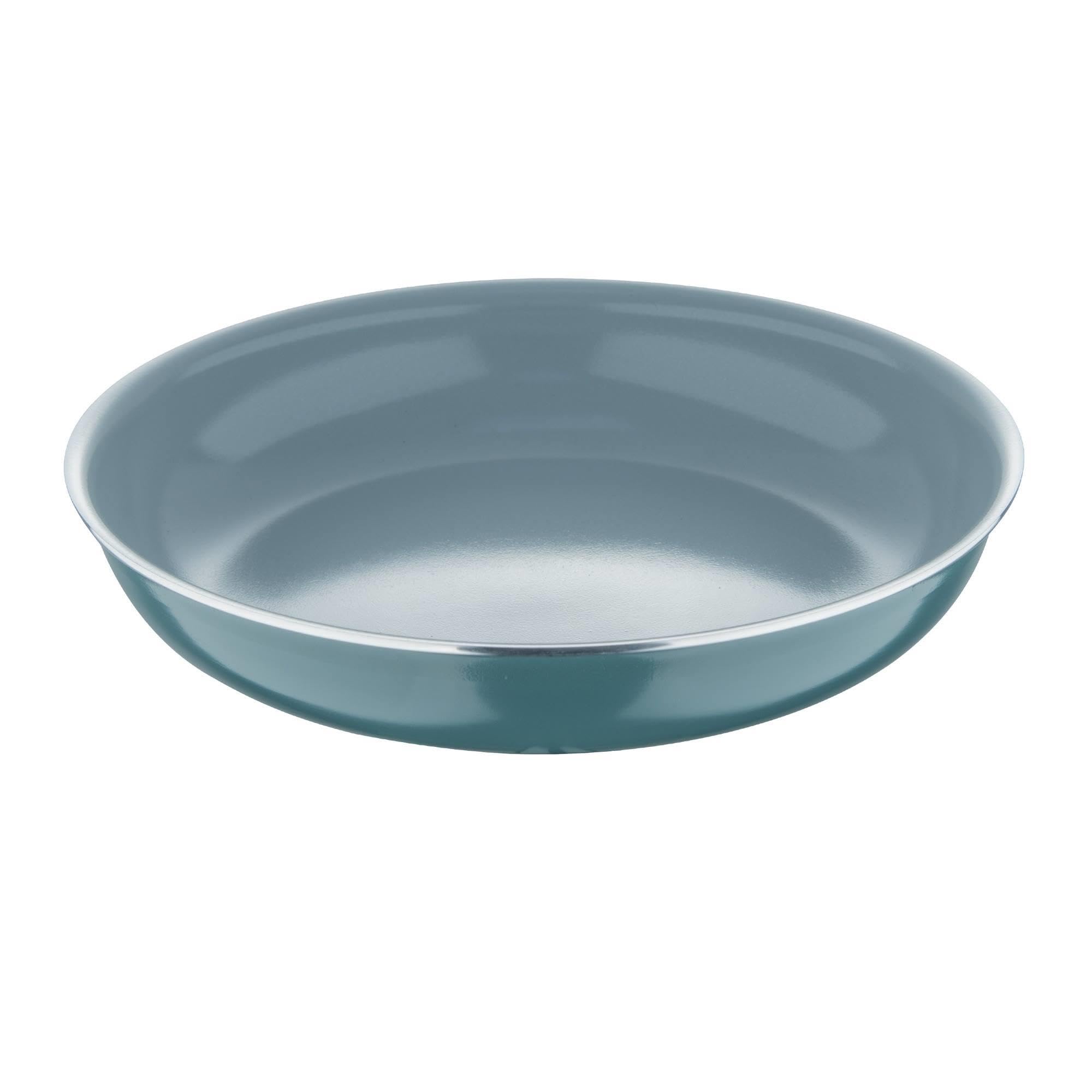 Set de 4 Sartenes Ø22Ø24Ø26Ø28cm en Aluminio prensado Verde + 2 Mangos extraíbles Click&Cook Bergner