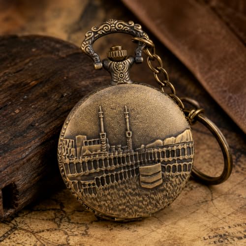Image of Antique Bronze Pocket Premium Vintage Theme Metallic Home Key Chain & Key Rings | Best Gift for Men, Woman, Boys & Girls on their Special Occassions