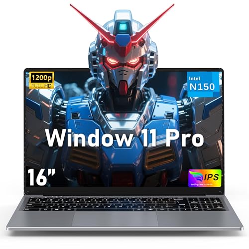 Laptop Computer, Gaming Laptop 2025 Win 11 Pro, 16 Inch Lap Top PC, 16GB RAM 1TB SSD, N150 Processor(up to 3.6GHz), 2 Years Warranty, Backlit Keyboard, FHD 1920 * 1200, Students, Business