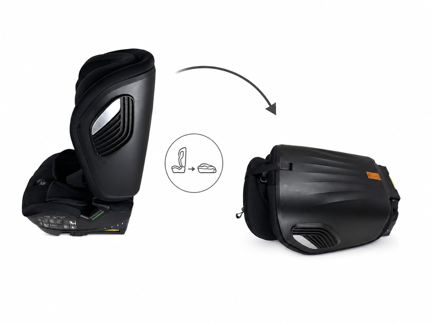 Nania Nevada, Siège auto isofix, ou ceinture, inclinable, et pliable, Isize 76-150cm, groupe 1/2/3 (9-36kg), protection latérale- housse confort