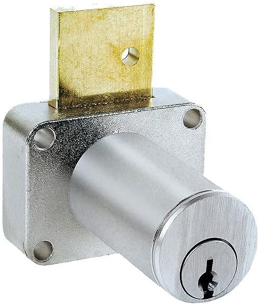 CompX National Pin Tumbler Drawer Lock - 1-1/8" Cylinder Length - Keyed Different - Master Keyed C8177-MKKD-26D