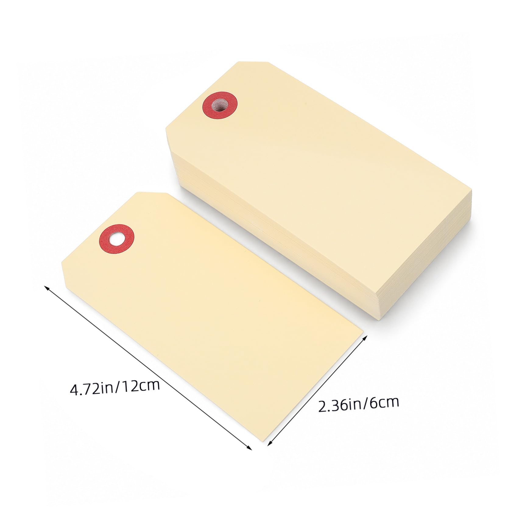 Veemoon 5 ensembles Étiquette De Prix Manille Étiquette D'Expédition Vierge Étiquettes Manille Pour Étiquettes le Câblées Étiquettes 100 pièces * 5