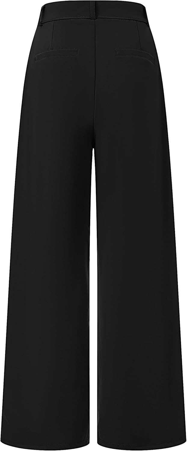 FitsT4 Sports Womens Wide Leg Dress Pants High Waisted Business Casual Pleated Trousers for Office Work Pants - Image 5