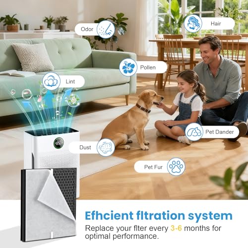 Image of 2 Pack PR1 Replacement Filter Compatible with Mooka PR1 Air Purifier