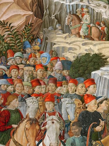 Peinture poster art mural en toile Cortège de Benozzo Gozzoli 60x90cm