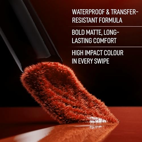 Image of RENEE Stay With Me Matte Transferproof Liquid Lipstick- Craving for Coffee| Waterproof & Smudge-proof | Bold Pigment, Lightweight & Long-lasting | With Hyaluronic Acid & Vitamin E | 6 ml
