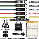 Readaeer Resistance Bands, Exercise Bands, Resistance Bands for Working Out with Handles for Men and Women for Indoor and Outdoor Sports,