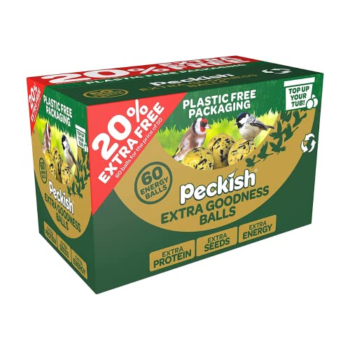 Peckish Extra Goodness Energy Balls 50 Box plus 20% Extra Free Green 1 Count (Pack of 1)
