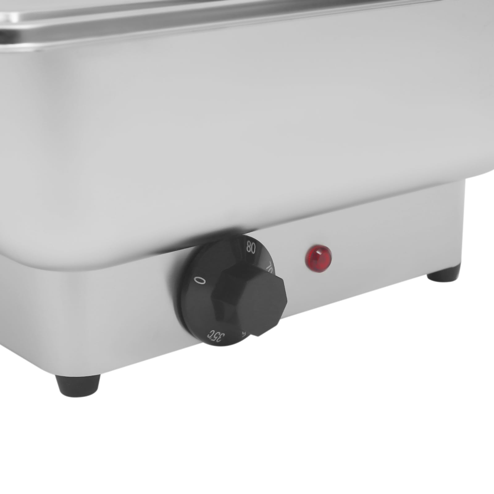 Chafing Dish elettrico in acciaio inox con GN 1/2 | 9 litri | 35 – 80 ℃ | scaldavivande per buffet catering party