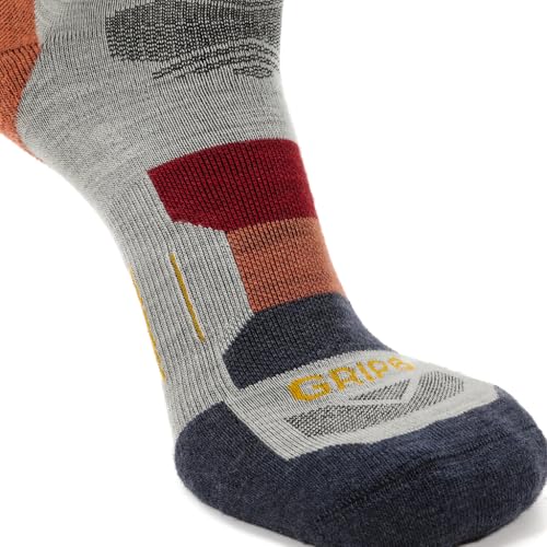 Image of GRIP6 Crew Socks - Merino Wool Socks Made in the USA, Lightweight Wool Hiking Socks, Crew Socks for Men and Women