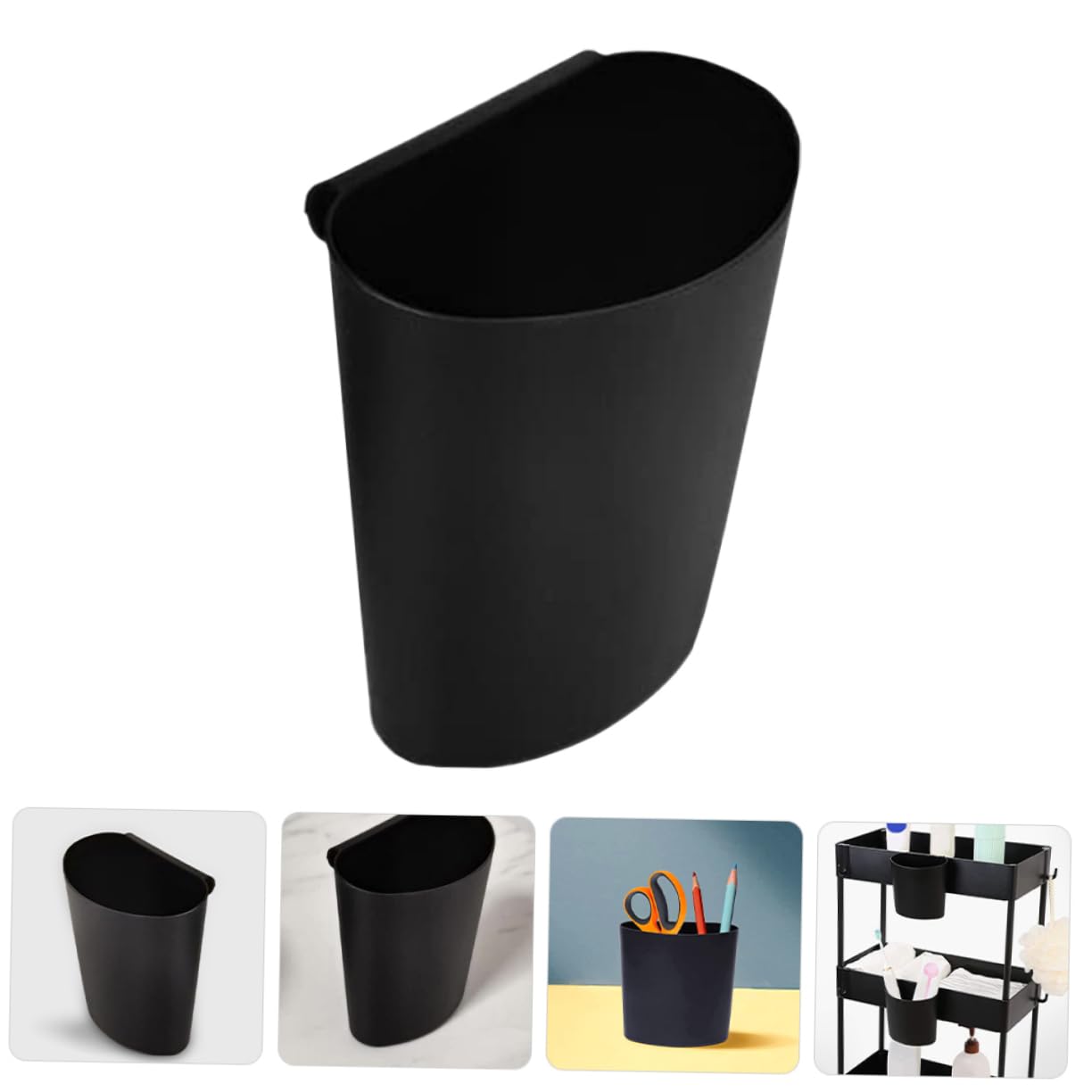 10pcs Hanging Bucket Holder Set for Rolling Carts Practical Plastic Storage Baskets for Beauty Supplies Easy to Install Space-saving Design for Home and Salon Use
