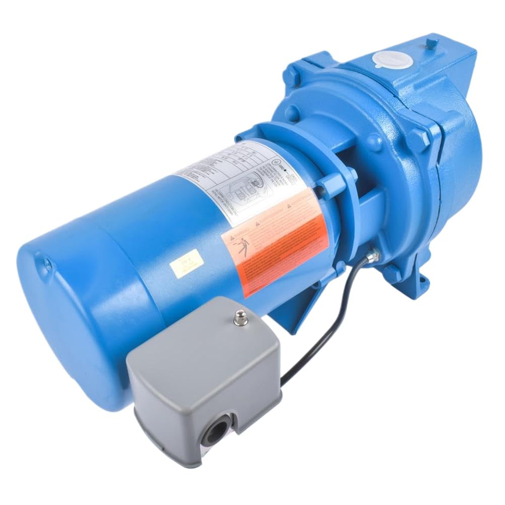 Aadzeafxq Onecolor Shallow Well Pump Compatible With Ap03 Heavy-Duty Cast Iron 115/230 Voltage 1/2 Horsepower Blue