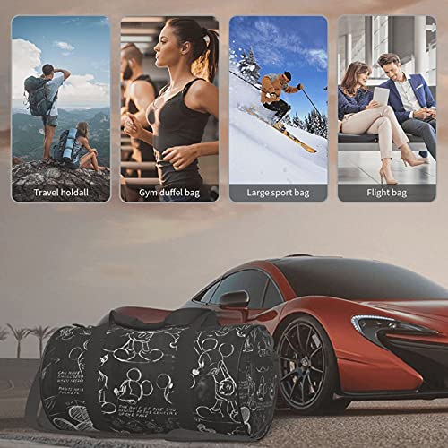 Mickey Mouse Round Travel bag Stylish Sports Gym Duffel Bag Travel Luggage Handbag for Men Women.Can be Used for Hiking,Vacation, Business, Sports,Travel,Beach,Training