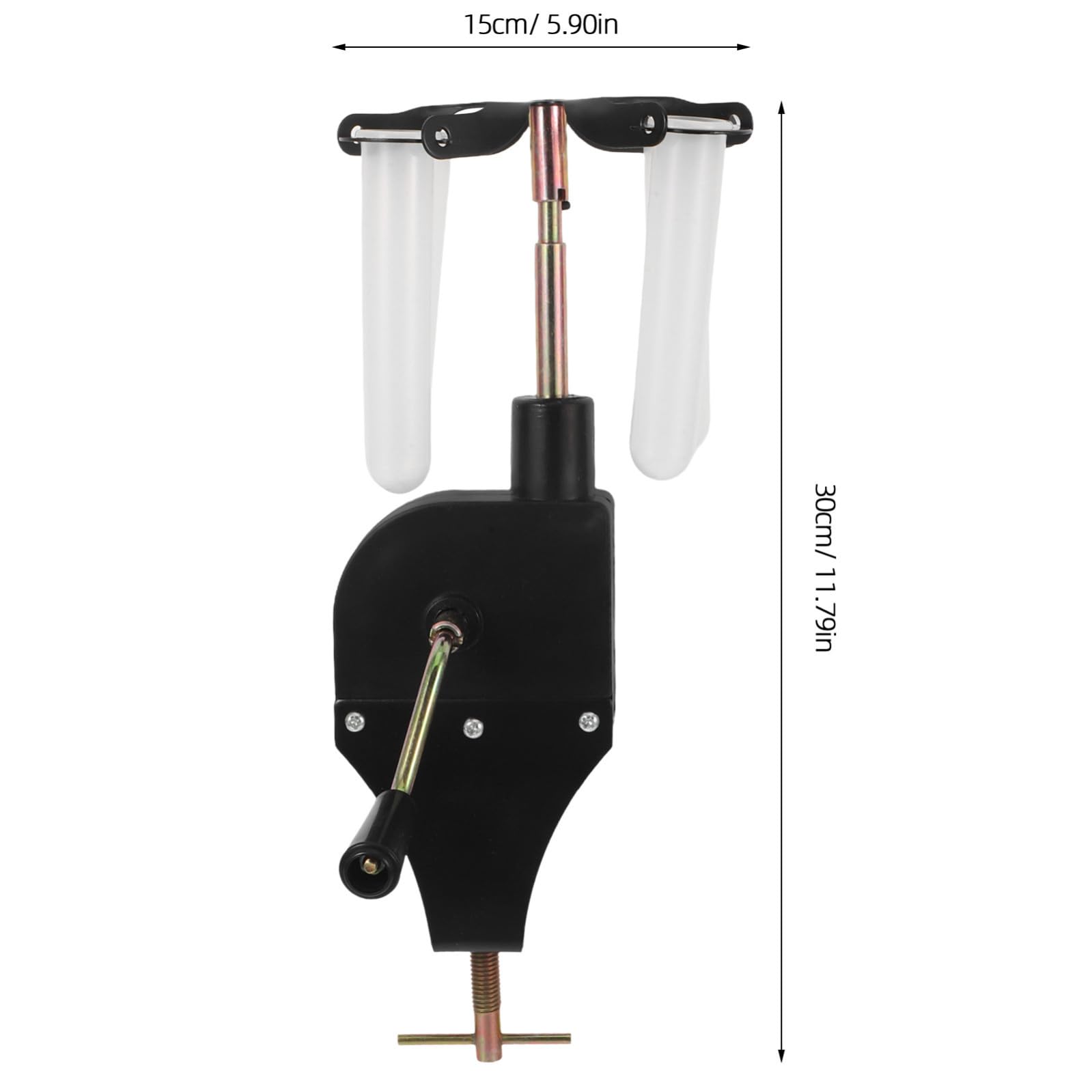 UPKOCH Centrifuga Manuale Leggera in Plastica Nera per Laboratorio e Uso Esterno, Supporto per Provette per Esperimenti Scientifici Scuola Media
