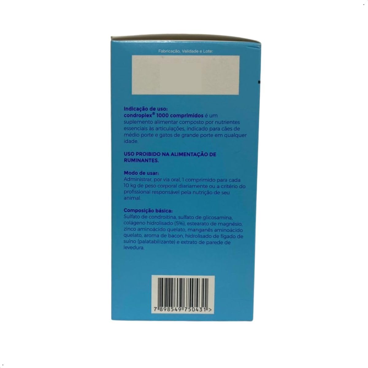 Condroplex 1000 Suplemento Avert - 60 Comprimidos