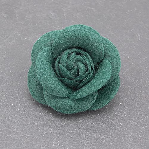 Image of Elegant Rose Flower Wool Fabric Brooch Pin for Women Girls Camellia Floral Pins Clip Lapel Shawl Dress Corsage Brooches Pins Vintage Jewelry Mother's Day Gifts
