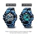 Boy's Digital Watch Camouflage Blue Sports Military Style Alarm LED Backlight Stopwatch Waterproof