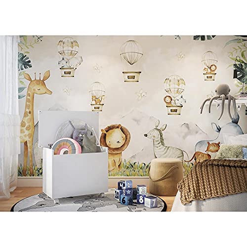 Caixa de Brinquedos Baú Organizador com Rodízios Multimóveis Fg3637 Branco