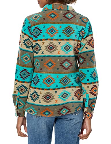 Legendary Whitetails Women's Standard Trail Guide Fleece Button Down Shirt, Desert Bow, Large #TOP1