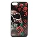 Pilot Automotive CA-6005P5 Rose Skull 3D Case compatible with Apple iPhone 5/5s