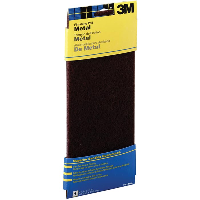 10-Pack of 4-3/8” x 11” 3M 07414 Metal Finishing Pad