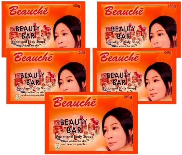 Beauty Bar | Helps in Removing Pimples and Blemishes | Face & Body Whitening Soap | Good For Acne Prone Skin, 150gm - (Pack of 5).