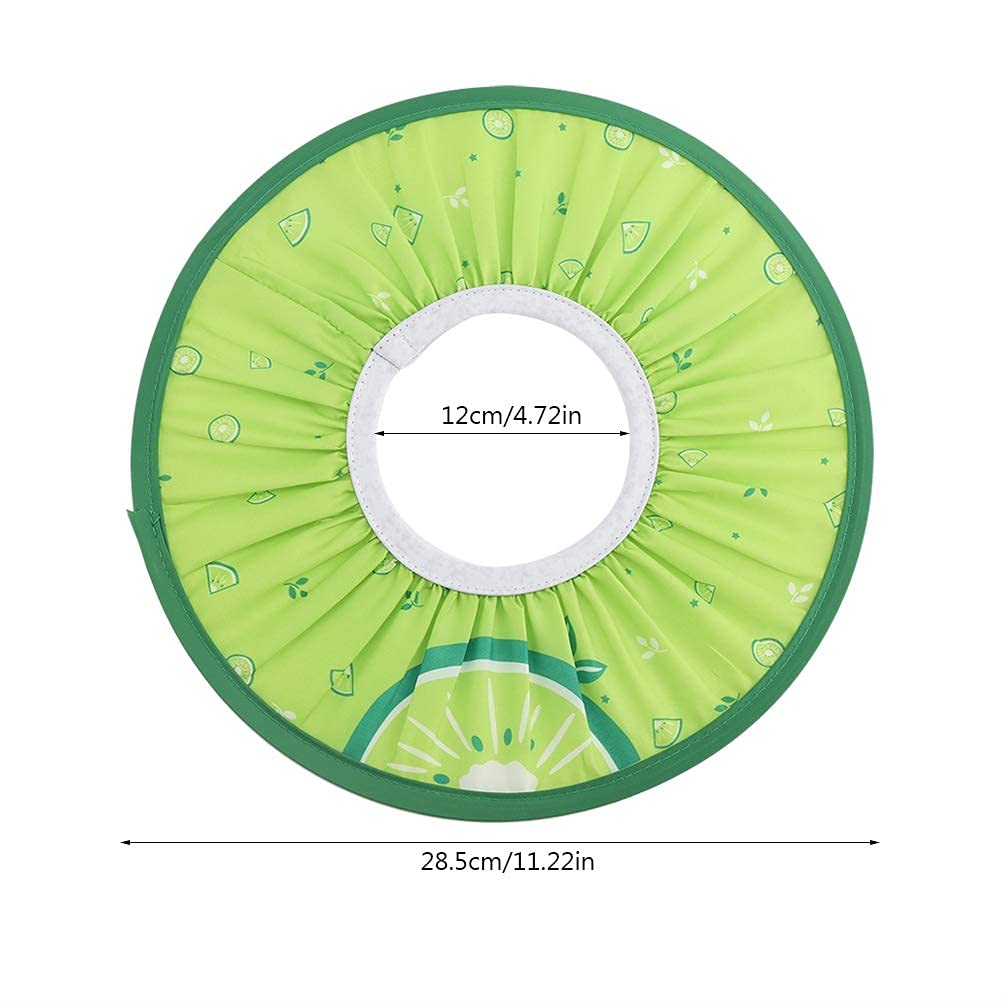 Gorro de Ducha para bebé, Tela Impermeable Gorro de champú para bebés Elástico para niños Ducha para baño Sombrero de protección (Verde)