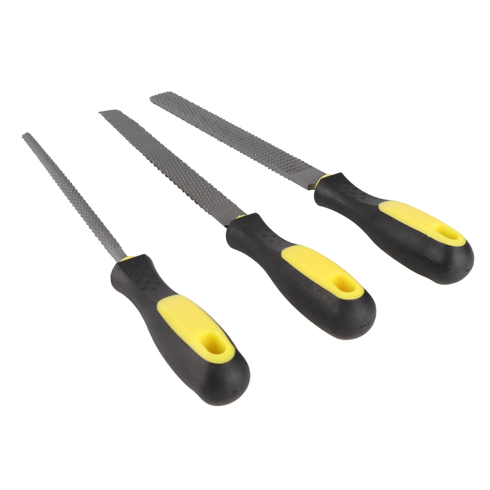Yuecoom Wood File Rasp Coarse Tooth Half Round Flat Hand Tool Set Kit Woodworking