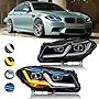 New Headlamps for 2011-2017 BMW F10 Headlight Hid 5 Series Accessories 2021 M5 Style Led Lights Assembly Custom Replacement Front Lamps Adaptive Headlights Need to Brush (Only Fit 2011-2013 Xenon Ver)