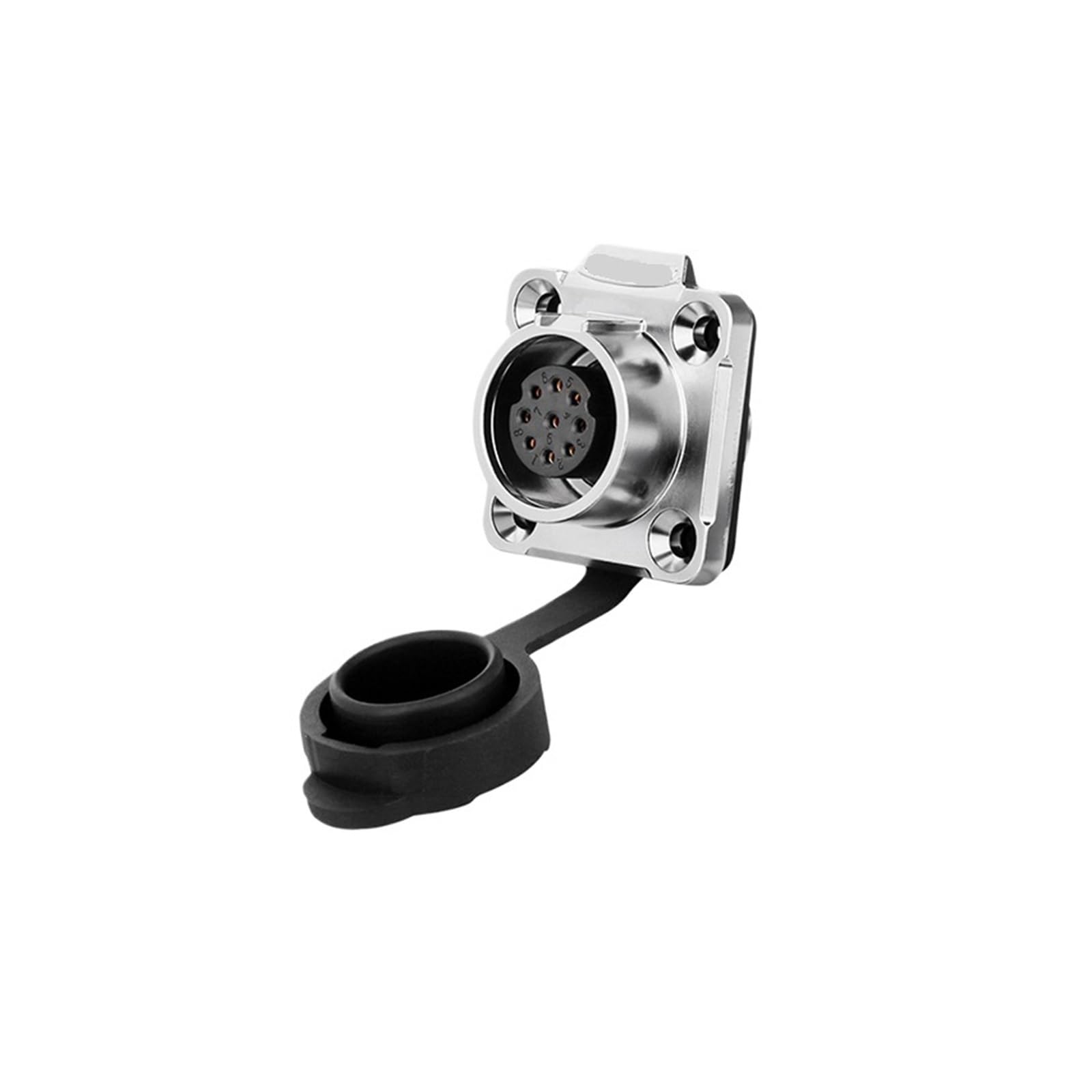 DAHSLNWKN LP16 9-pin Aviation Plug and Socket Metal Round PIN pin Power Signal Industrial Connector(Flange Female seat)