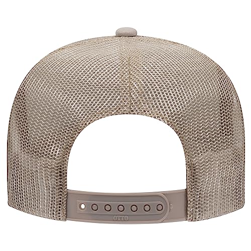 Image of OTTO Polyester Foam Front 5 Panel High Crown Mesh Back Trucker Hats in 97, Bulk, Wholesale