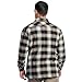 Wrangler Riggs Men's Burley Sherpha Bonded Flannel Overshirt, Navy/Multi Plaid, Large